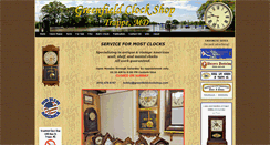 Desktop Screenshot of greenfieldclockshop.com